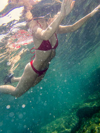 girl swimming 605の写真素材
