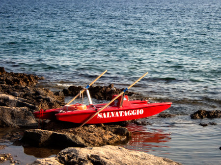 rescue boatの写真素材