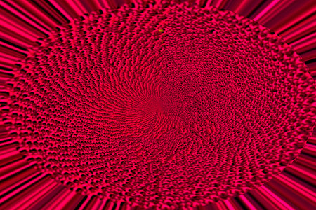 abstract background with concentric lines in red and black colors.の写真素材