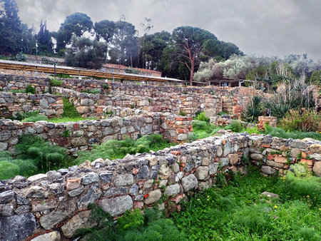 archaeological area of tindariの写真素材