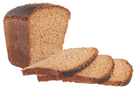 Bread on a white background.の写真素材