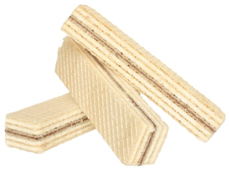 Wafers on a white backgroundの写真素材