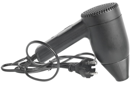 Hairdryer on a white background.の写真素材
