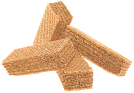 Wafers on a white backgroundの写真素材