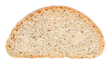 Bread on a white background.