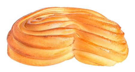 Sweet bun on a white background.の写真素材