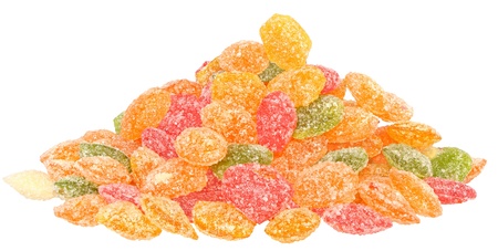 Colored candy on a white background. の写真素材