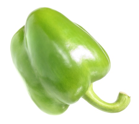 Sweet pepper on a white backgroundの写真素材