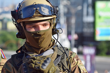 Novosibirsk, Russia - June 6, 2015: The festival of youth subcultures and cosplay "Znaki". Among the participants especially a lot of cosplayers.のeditorial素材