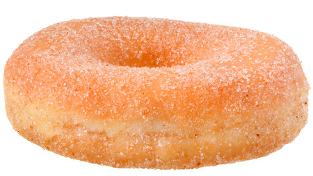 Sugar donut isolated on white background.の写真素材