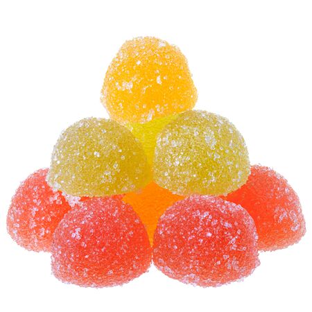 Heap multicolored candy isolatedの写真素材