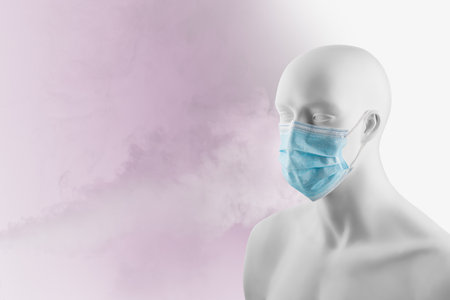 people protection with maskの写真素材