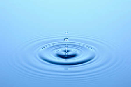 Bounce of a drop of waterの写真素材