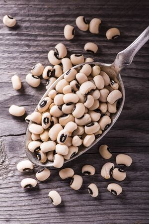 beans from the eye in the foreground