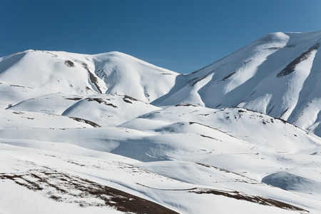 Top of the Redentore in the Sibillini Mountainsの写真素材
