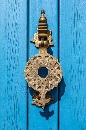 blue door