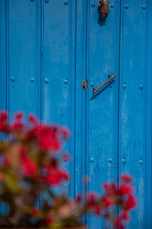 blue door
