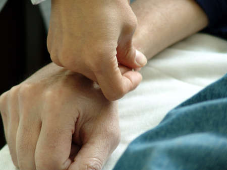 Acupuncture in an armの写真素材