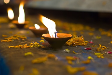 Offering candleの写真素材