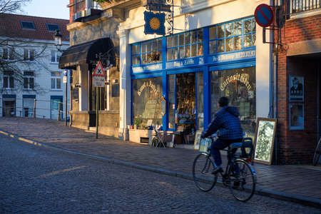 Streets of Bruges, belgiumのeditorial素材