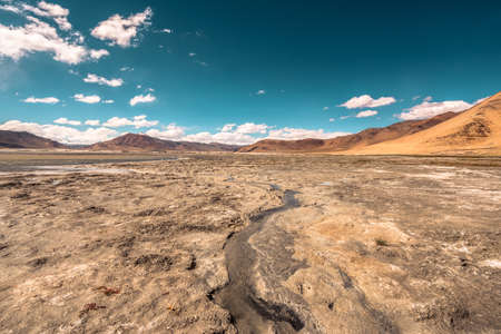 wild landscape in Ladakh, Indiaの写真素材