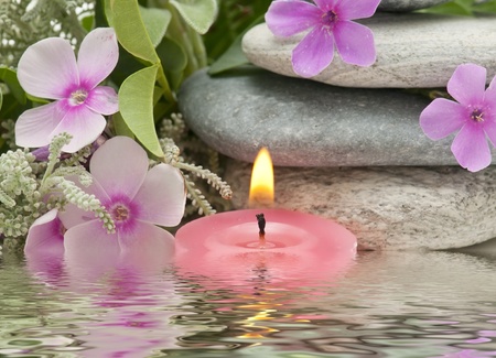 spa treatment with natural herbs and essencesの写真素材