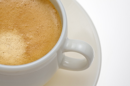 coffee cut on the white backgroundの写真素材