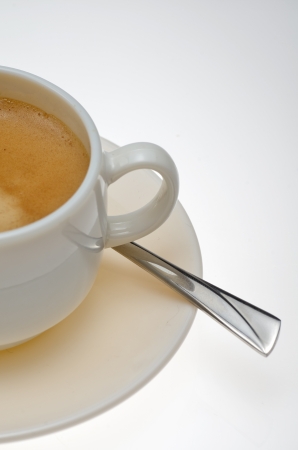 coffe cut on the white backgroundの写真素材