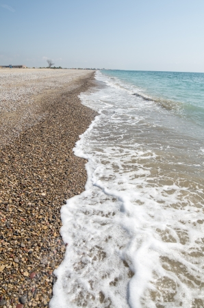 photograph of a beach in the Mediterranean area lostの写真素材