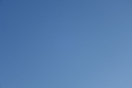 Clear blue sky on a sunny morningの写真素材