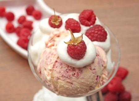 Raspberry ice cream