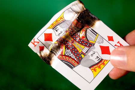 macro shot of a burning diamond kingのeditorial素材