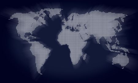 beautiful world map made of spots patternの写真素材