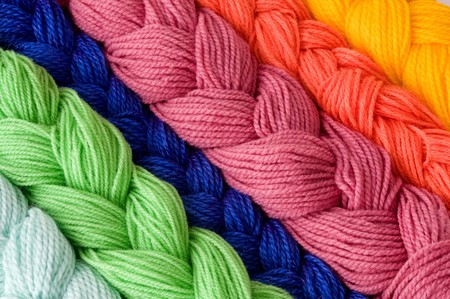 colorful wool pattern for use as backgroundの写真素材