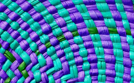 colorful basket texture for use as backgroundの写真素材