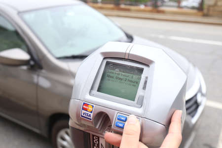 View of the city of Boston in the United States.のeditorial素材