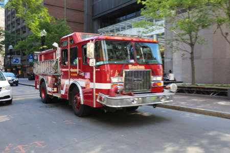 View of the city of Boston in the United States.のeditorial素材