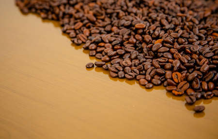 Coffee bean on the table straight from the farm beautiful and smelling.