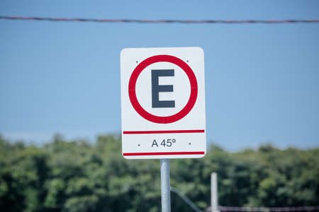 Street signs for people and vehicles.の写真素材