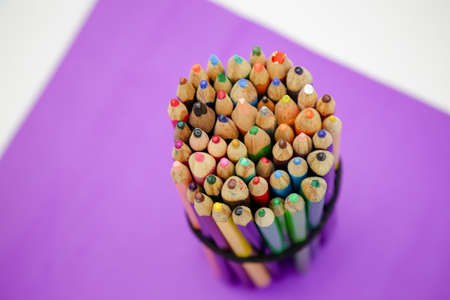 colored pencils for school drawing.の写真素材