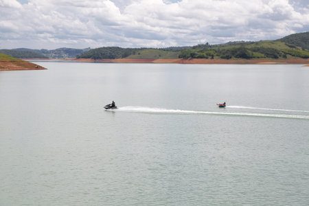 Landscape view of Mae Ngad Dam, Lampang province.