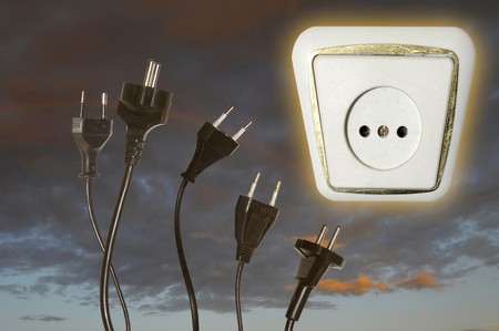 Plugs reaching outlet in the sky