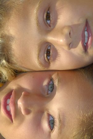 Two girls faces
