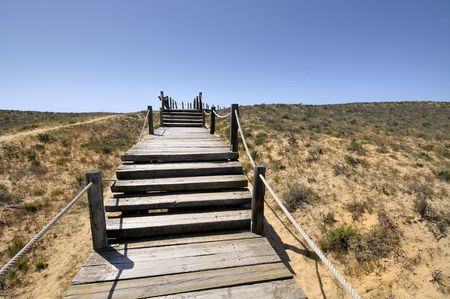 Algarve's lagoa dos Salgados beach entranceの写真素材