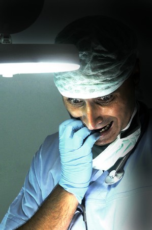 Portrait of a doctor in uniform の写真素材