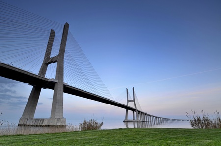 Bridge in Lisbon, Portugalの写真素材