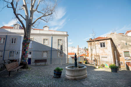 Beautiful and unique Mouraria district in Lisbon, Portugal
