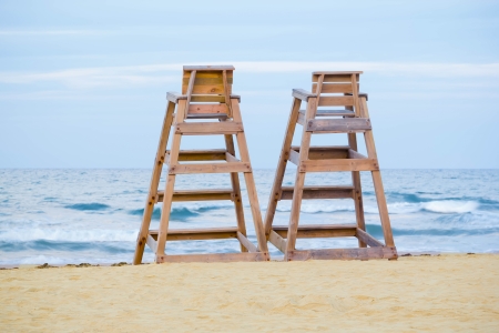 Baywatch chairsの写真素材