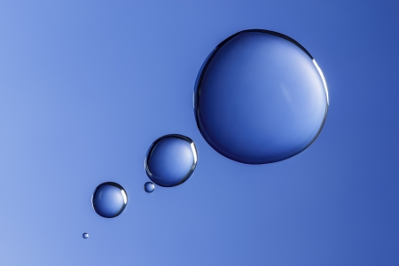 blue water drops