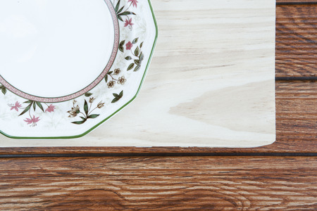 Empty White Plateの写真素材